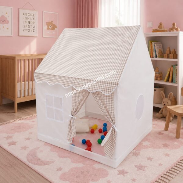 China Portable Castle Tent House for Kids Indoor and Outdoor play- 3-13 Year Old Kids Girls and Boys - Image 2